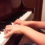年少さんのピアノレッスン