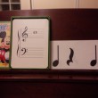 ピアノ音符カード